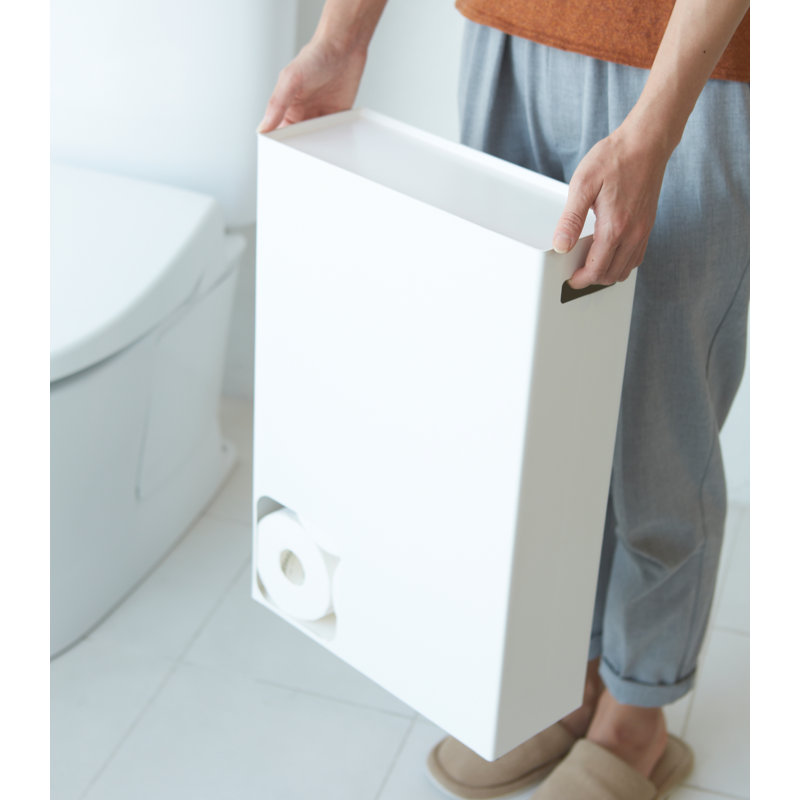 Yamazaki USA Yamazaki Home Toilet Paper Stocker, Bathroom Storage